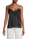 ALICE AND OLIVIA Lace-Trimmed Stretch-Silk Camisole