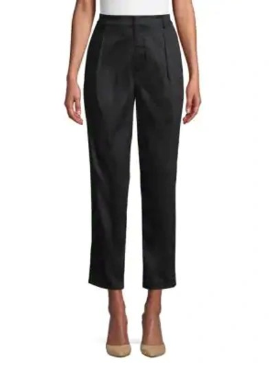 Alice And Olivia Stretch Tapered Trousers In Black