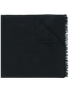 Brunello Cucinelli Fringed-hem Scarf In Black