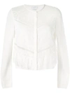 GIAMBATTISTA VALLI LACE INSERT CARDIGAN