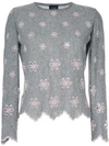 GIAMBATTISTA VALLI EMBROIDERED FLOWER JUMPER