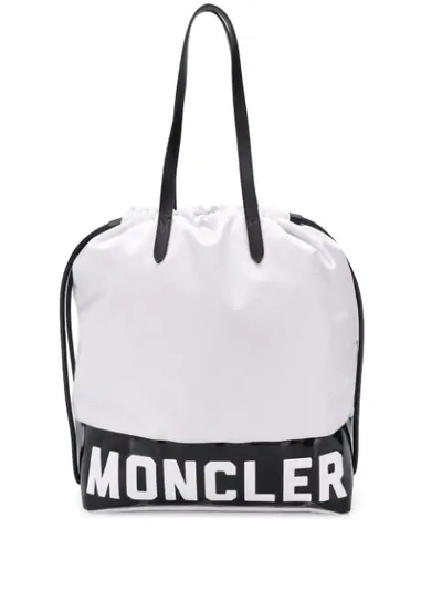 Moncler Flamenne Shopping Bag In White