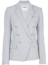 L AGENCE L'AGENCE DOUBLE-BREASTED BLAZER - 绿色