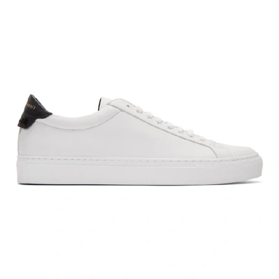 Givenchy Urban Street Low-top Leather Trainers In White,black