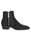 BALMAIN Mike Embellished Suede Boots