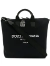 DOLCE & GABBANA PRINTED LOGO TOTE BAG