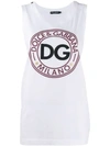 DOLCE & GABBANA RELAXED-FIT LOGO TANK TOP