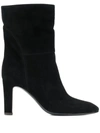 Giuseppe Zanotti Contrast Stitch Boots In Black