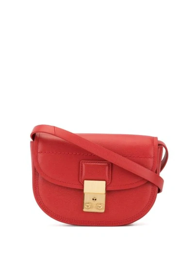 3.1 Phillip Lim Pashli Saddle Mini Belt Bag In Red