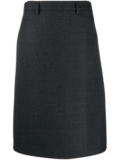 Prada A-line Midi Skirt - 黑色 In Black