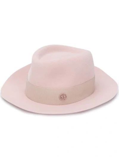 Maison Michel Andre Fedora Hat In Pink