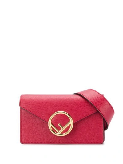 Fendi Ff Logo Plaque Belt Bag - 红色 In Red