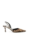 ALEXANDER WANG LEOPARD GRACE SLINGBACKS,11005840