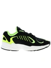 Adidas Originals Sneakers In Fluo Suede And Net With Rubber Sole In Black