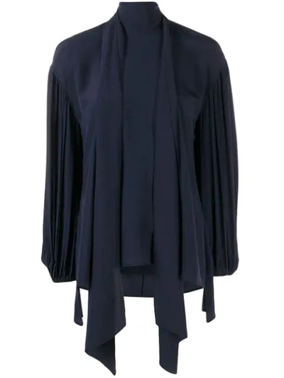 Chloé Tied Neck Blouse - 蓝色 In Blue