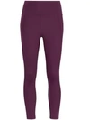 Girlfriend Collective Purple High-rise Compressive Leggings In Purple