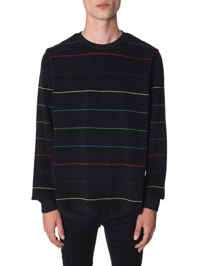Ps By Paul Smith Crew Neck Knitted Sweater In Black