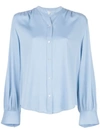 VINCE SHIRRED BACK BLOUSE