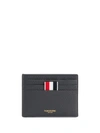THOM BROWNE DOUBLE-SIDED CARDHOLDER WITH NOTE COMPARTMENT