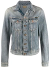 NUDIE JEANS NUDIE JEANS CO DISTRESSED DENIM JACKET - 蓝色