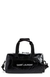 SAINT LAURENT LACQUERED DUFFLE BAG,581374HO21Z