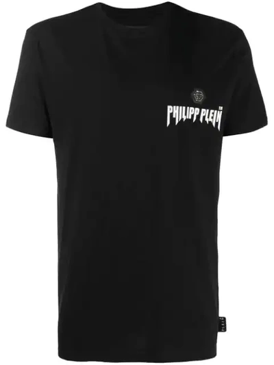 Philipp Plein Statement Short Sleeve Black Tee