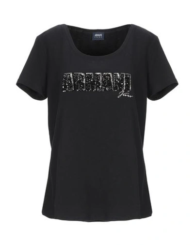 Armani Jeans T-shirt In Black