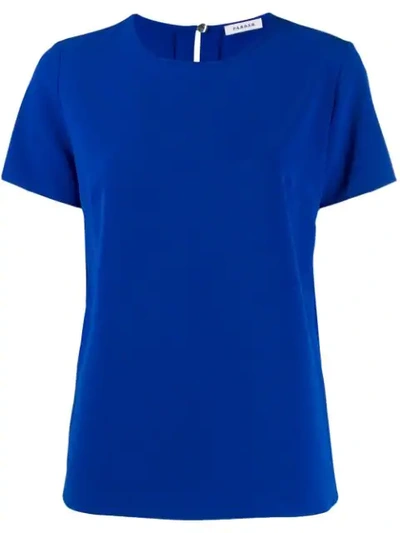 P.a.r.o.s.h Round-neck Blouse In Blue