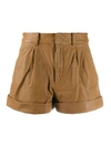 Isabel Marant Étoile Cuffed Shorts In Brown