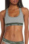 CALVIN KLEIN MODERN COTTON COLLECTION COTTON BLEND RACERBACK BRALETTE,F3785