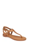 Frye Rachel T-strap Leather Sandals In Camel