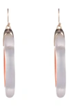 Alexis Bittar Neon Capsule Oval Hoop Drop Earrings In Silver