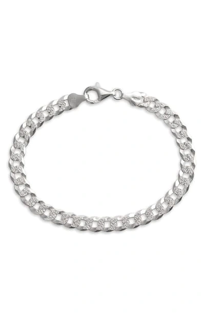 Argento Vivo Curb Chain Bracelet In Silver
