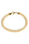 Argento Vivo Open Curb Link Bracelet In Gold-plate Over Sterling Silver In Gold