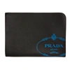 PRADA PRADA BLACK SAFFIANO TRAVEL FOLIO