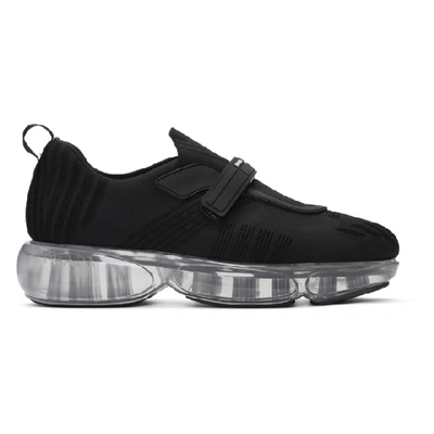Prada Cloudbust Clear Sole Strap Sneakers - 黑色 In Black
