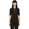 TIBI TIBI BLACK CREPE STRUCTURED POLO