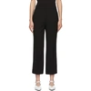 TIBI TIBI BLACK ANSON CROPPED BOOTCUT TROUSERS