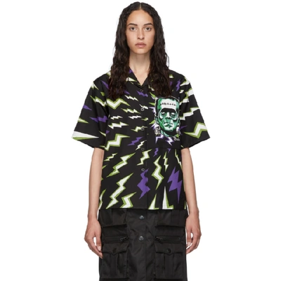 Prada Black Universal Studios Edition Frankenstein Shirt In  Black