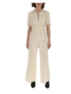 GUCCI GUCCI GG LOGO BELTED JUMPSUIT