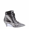 SAINT LAURENT SAINT LAURENT METALLIC LACED ANKLE BOOTS