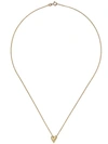 Wouters & Hendrix Gold 18kt Gold Chiseled Heart Pendant Necklace In Gold