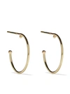 WOUTERS & HENDRIX GOLD 18KT YELLOW GOLD BALL HOOP EARRINGS