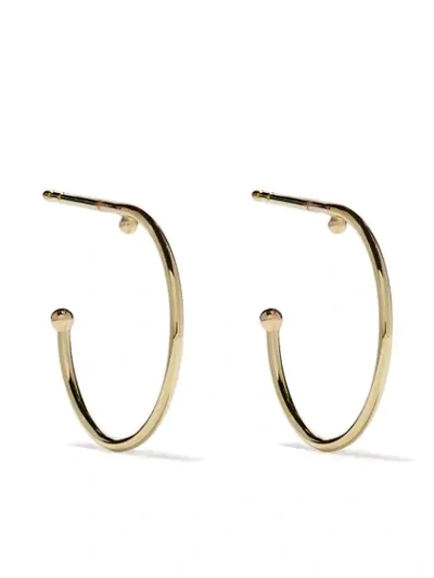 Wouters & Hendrix Gold 18kt Yellow Gold Ball Hoop Earrings