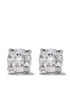 Wouters & Hendrix Gold 18kt Gold Diamond Stud Single Earring In Yellow Gold/white Gold