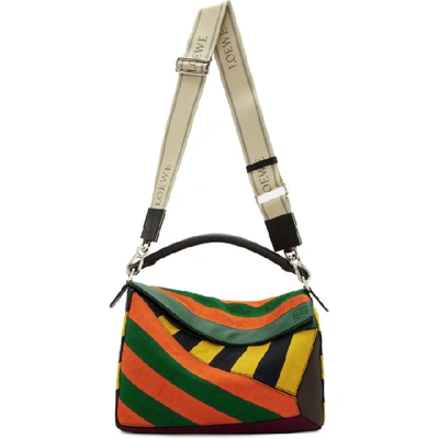 Loewe Rugby Puzzle Bag In White