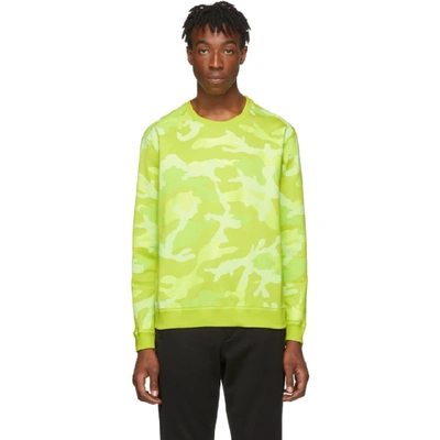 Valentino Camouflage-print Cotton-blend Sweatshirt