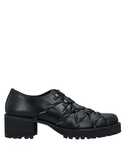 Yohji Yamamoto Laced Shoes In Black