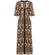 TEMPERLEY LONDON ROSY FLORAL SATIN MIDI DRESS,P00392134