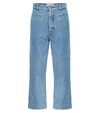 LOEWE CROPPED HIGH-RISE WIDE-LEG JEANS,P00403220